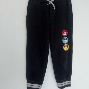 Gap Disney Black Mickey Mouse Jogger Pants toddler size 5